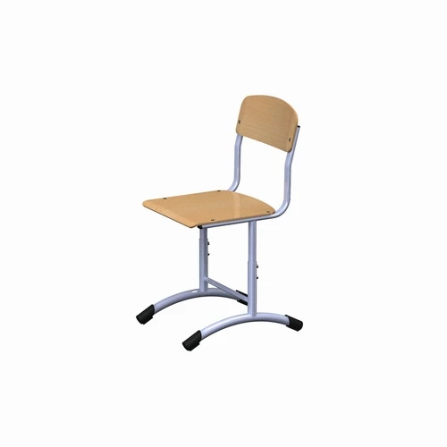 Non-adjustable Plywood Chair with Metal Frame for Growth Groups 0-7