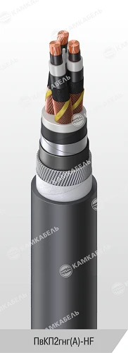 Power Cable with Copper Conductors Insulated with Cross-Linked Polyethylene PvKП2гнг(А)-HF 6-35 kV