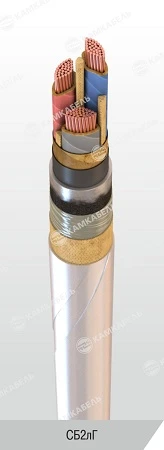 Power Cable with Copper Conductors and Impregnated Paper Insulation, 1 kV, SB2лГ