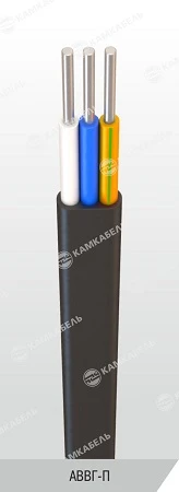 Power Cable with Aluminum Conductors, PVC Insulation, 0.66/1 kV, AВВГ-П
