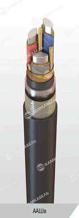 Power Cable with Aluminum Conductors, Insulated with Impregnated Paper, 3 kV, AASHV Model