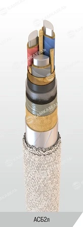 Power Cable with Aluminum Conductors and Impregnated Paper Insulation, 1kV, ASB2l Model