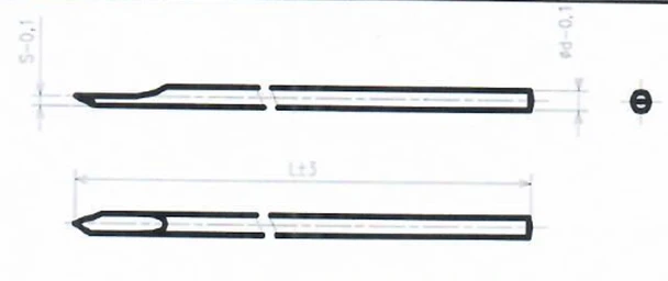 Feather Pin 400mm Diameter 2mm for Bone Fracture Fixation