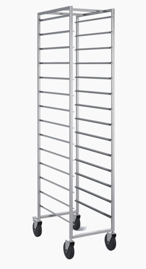 Stainless Steel Rack for 600x400 mm Baking Trays - 14 Levels (AISI 304)