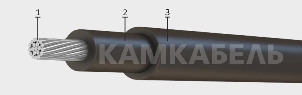 Flexible Power Cable with Aluminum Core and Rubber Insulation APRN 660V