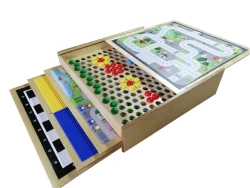 Desktop Game Box with Sliding Game Panels