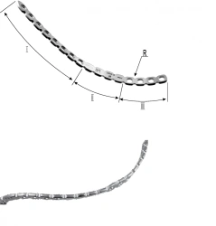 J-Shaped Plates for Osteosynthesis, Left and Right, Article 462.644.090R/L