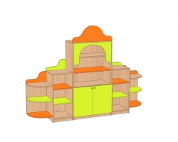 Children's Toy Storage Unit "Teremok Small" SI-TM