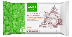 Refreshing Wet Wipes for Personal Care Pack of 50 AMRA