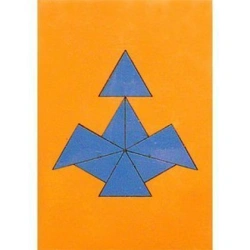 Geometric Puzzle "Triangles" - A6 Tablet with 8 Triangles
