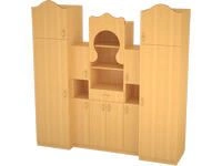 Cabinet Wall Unit for Storage - 16mm MDF, PVC Edge 0.45mm/2mm