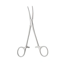 Curved Hemostatic Clamp with Serrated Jaws, 158 mm Model TZ-01-288-15
