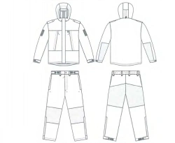 Camouflage Windproof and Waterproof Suit (Jacket and Pants)