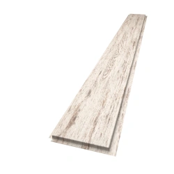 YAR Panel XL Wide Linear Metal Facade Panel - Bleached Oak 250 x 2470 mm