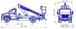 Transport Vehicle with Lifting Platforms R180T, VA180T Velmash-C Type 47192 Mod 47195H