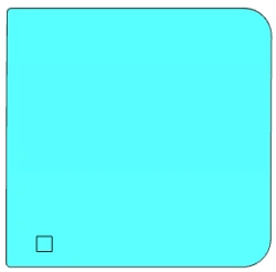 GAZ Business Medium Door Glass (Color C, Right) Model 00531TDR06001