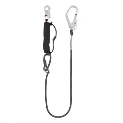 Safety Lanyard with Length Regulator and Shock Absorber, Art. HS-A12N