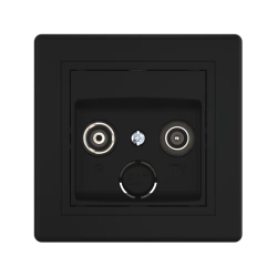 Hidden Installation TV/FM Antenna Socket CADUCEUS ALING PRESTIGE 612P.E1E1E1