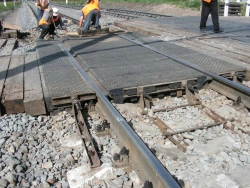 Rubber Mats for Railway Crossings with R65 Rails
