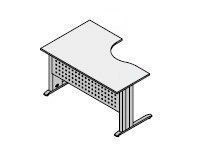 Ergonomic Office Table with Metal Frame - Agat Furniture Set