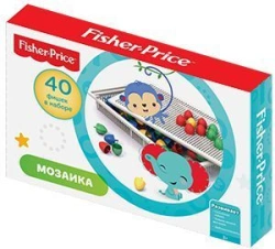 Fisher Price Round Mosaic Set with 40 Pieces (20mm Diameter)