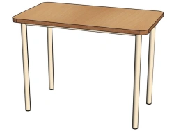 Dining Table with Metal Frame No. 2 / C25