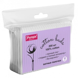 Premial Classic Cotton Swabs for Hygiene and Cosmetic Use - Pack of 200