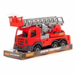Realistic Fire Truck Toy with Retractable Ladder - Prestige Model 79701