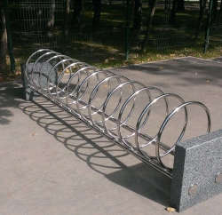Stone and Metal Bicycle Parking Rings VP-17-2