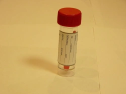 Disposable Sterile Polymer Container for Biological Samples 30ml with Label and Spoon - KOS