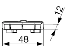 Locking Bar for Securing Hardware Elements REHAU 373551