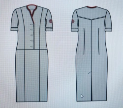 Women's Uniform Dress for Train Conductors