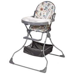 Polini Kids 252 "Owls" Grey High Chair for Feeding
