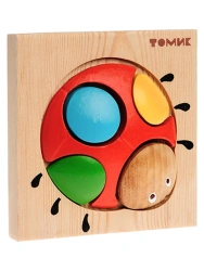 Wooden Ladybug Puzzle (6 Pieces) Model 424