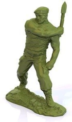 Russian Paratrooper Soldier Toy (1 piece: Desantnik with Shovel or Shooter with Pistol)