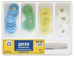 Dental Polishing Discs with Metal Hub and Holder Set No. 1.070