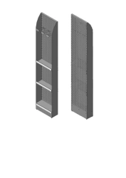 Side Shelf 400x150x2030 for General Merchandise Display