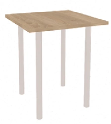 Dining Table with Steel Legs, Model "OOO SPECTR