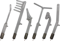 Glass-Crowned Discharge Electrode for Ultra-Thin Medical Device