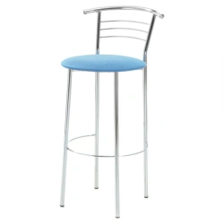 Airy Bar Stool with Durable Metal Frame, Model CH