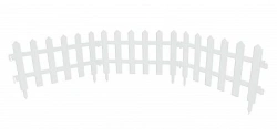 Decorative Garden Fence - White