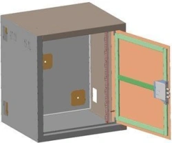 Heavy-Duty Wall-Mounted Distribution Cabinet 14U 530mm