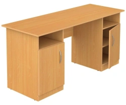 Rectangular Writing Desk with Two Cabinets