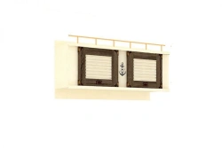 Wall-Mounted Cabinet Kalipso LD.509050.000 (Dark Sonome H/Stripelak)