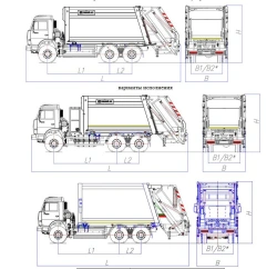Rear-Loading Garbage Truck Model MK-4546-G8