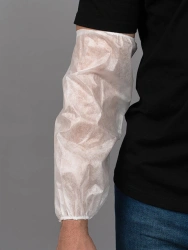 Protective Arm Sleeves for Industrial Hygiene Made of Laminated Spunbond