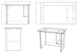 Prosecutor's Desk for Writing and Meeting Tasks - Z.STP Series