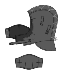 Thermoresistant Hood for Protection Against Thermal Risks, Model Energo T/SH-4