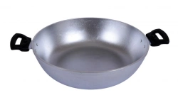 Aluminum Cast Frying Pan 300/85mm (Uncoated) with Detachable Bakelite Handles