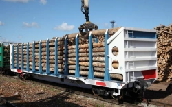 New Generation Timber Transport Flatcar Model 13-6895